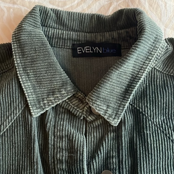 Green corduroy shacket - Picture 4 of 5